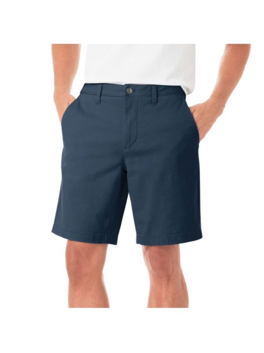 Member's Mark Men's Everyday Flat Front Twill Shorts-Blue-Size 40-NWT